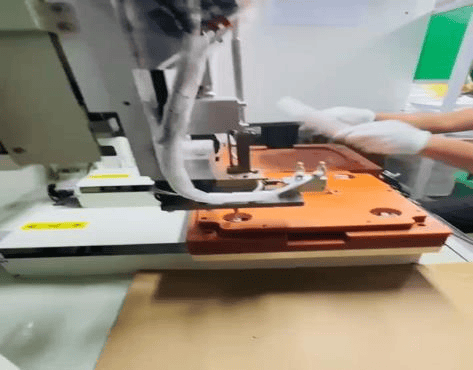 Controlled heat staking process for plastic product assembly