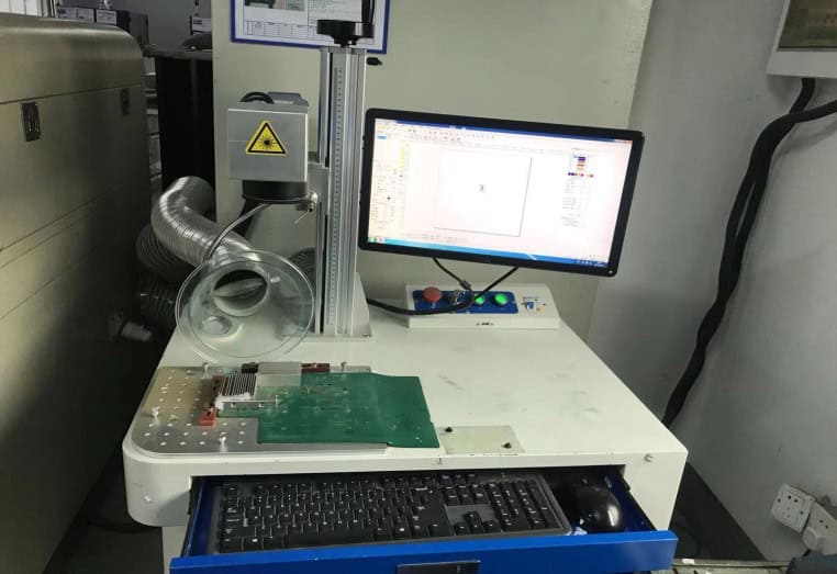 Laser marking process used for controlled product identification