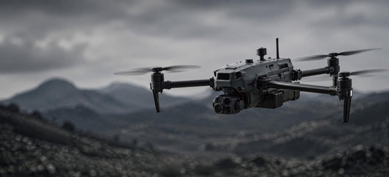 Unmanned aerial system representing security applications